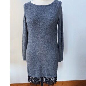 Vintage 90's Neiman Marcus Longline Cashmere Sweater Dress in a Size Medium M